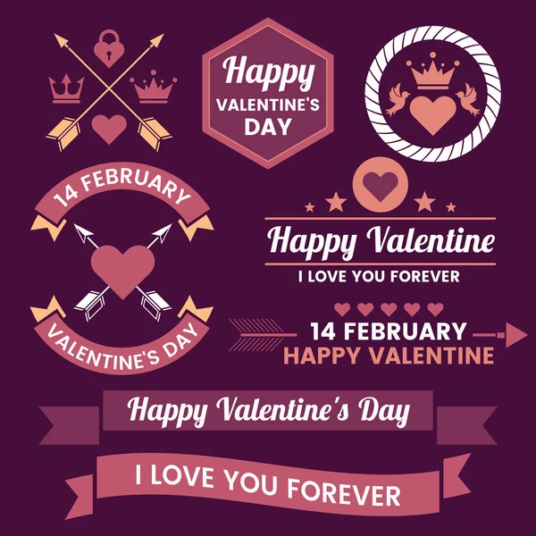 Banner Plantilla San Valentín Fondo Vectorial Para Pancarta Póster Volante — Vector de stock