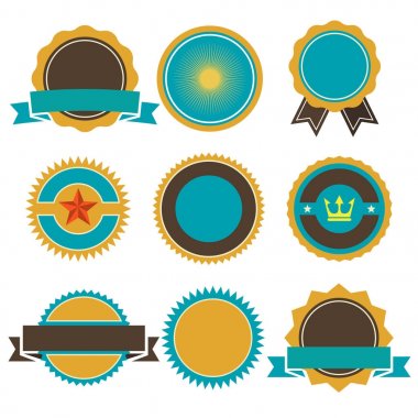 Vintage Retro vektör Logo afiş, poster, afiş için