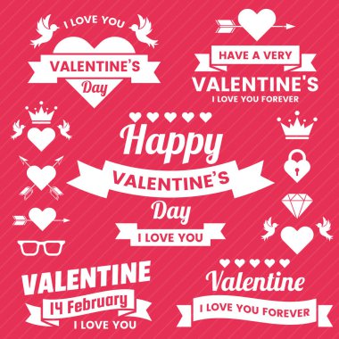 Sevgililer şablon afiş vektör arka plan afiş, poster, afiş için