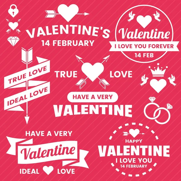 Banner Plantilla San Valentín Fondo Vectorial Para Pancarta Póster Volante — Vector de stock