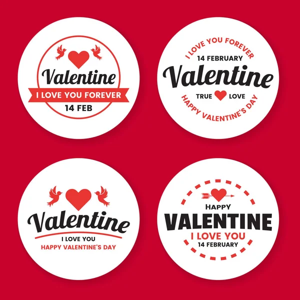 Valentine Achtergrond Van Een Banner Vector Van Het Sjabloon Voor — Stockvector