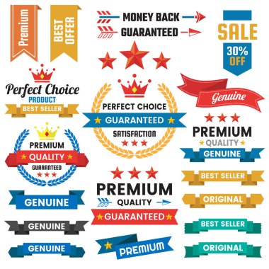 Vintage Retro vektör Logo afiş, poster, afiş için