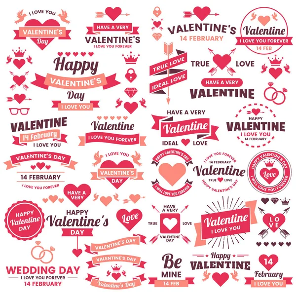 バレンタイン バナー ポスター チラシ テンプレートのバナーのベクトルの背景 — ストックベクタ
