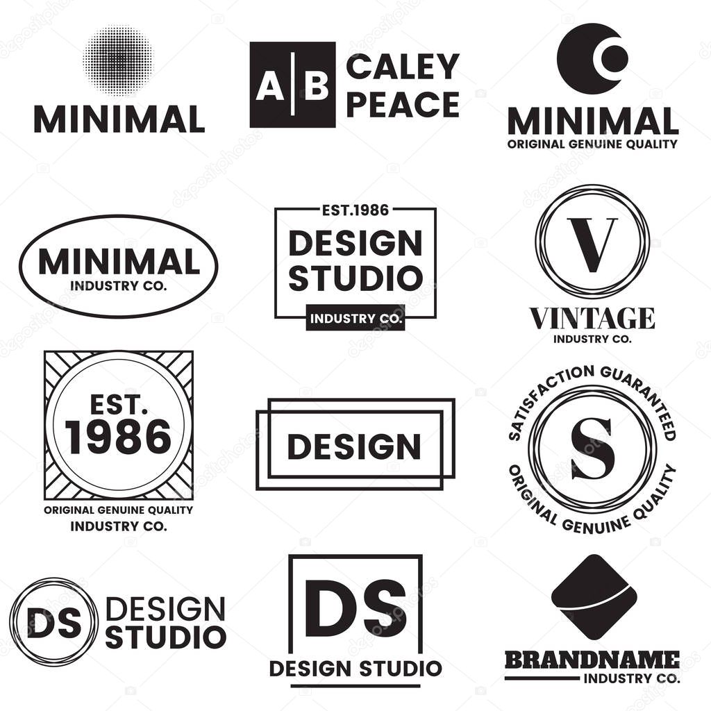 Minimal Vector Logo for banner, poster, flyer