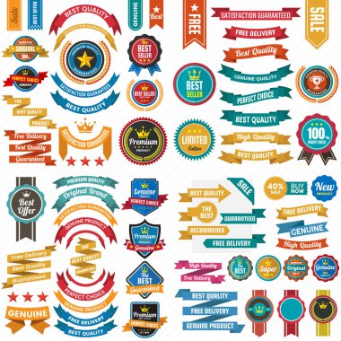 Vintage Retro vektör Logo afiş, poster, afiş için