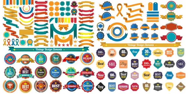 Vintage Retro vektör Logo afiş, poster, afiş için