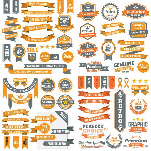 Vintage Retro Vector Logo Banner Poster Flyer — Stock Vector