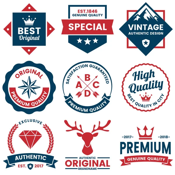Logotipo Vetor Retro Vintage Para Banner Cartaz Panfleto — Vetor de Stock