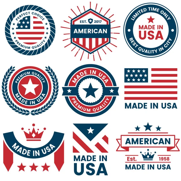 America Etiqueta Vectorial Para Banner Cartel Volante — Archivo Imágenes Vectoriales