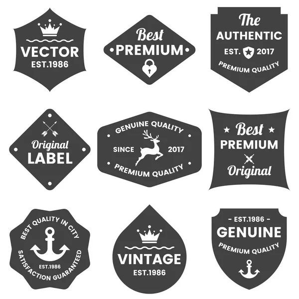 Vintage Retro Vector Logo Banner Poster Flyer — Stock Vector