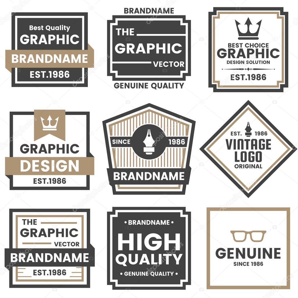 Vintage Retro Vector Logo for banner, poster, flyer