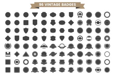 Vintage Retro vektör Logo afiş, poster, afiş için