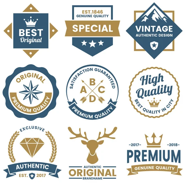 Vintage Retro Vector Logo Banner Poster Flyer — Stock Vector