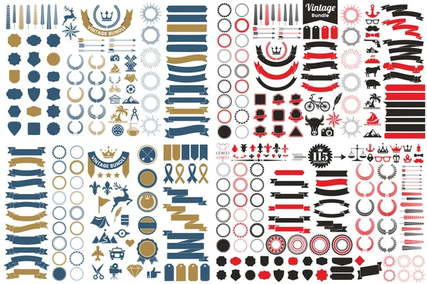 Vintage Retro vektör Logo afiş, poster, afiş için