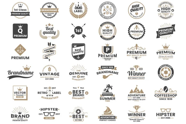 Vintage Retro vektör Logo afiş, poster, afiş için