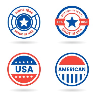 Amerika vektör etiket afiş, poster, afiş için