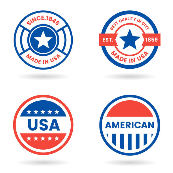 America Vector label for banner, poster, flyer