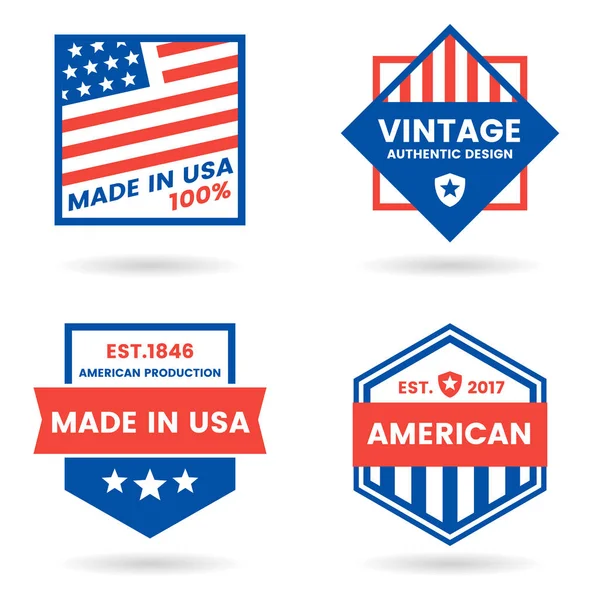 América Etiqueta Vetorial Para Banner Cartaz Panfleto — Vetor de Stock