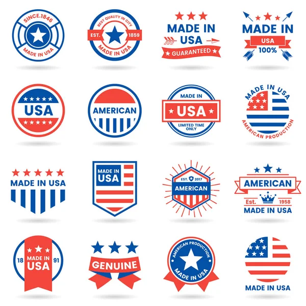 America Etiqueta Vectorial Para Banner Cartel Volante — Archivo Imágenes Vectoriales