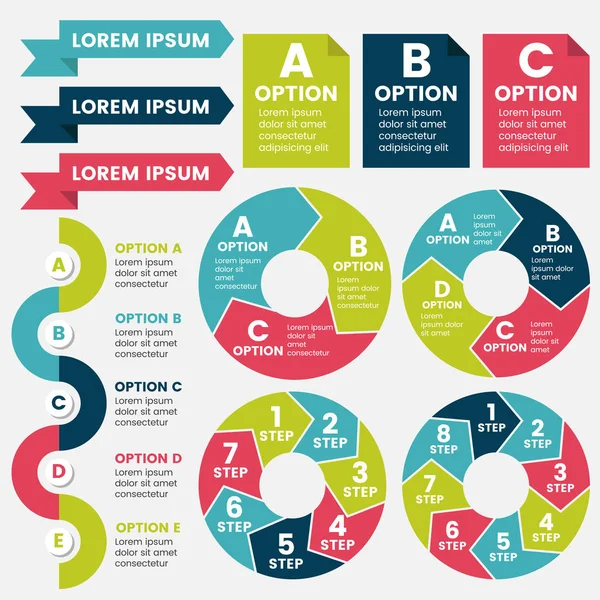 Infographics Design Template Vector Illustration — Stock Vector