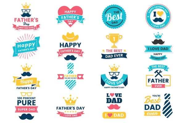 День Батька День Народження Векторний Логотип Банера Плаката Флаєра — стоковий вектор