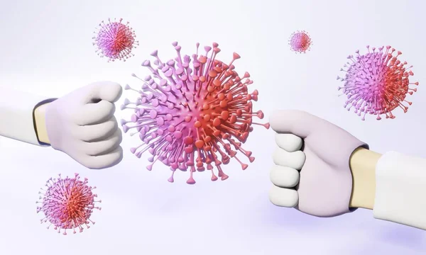 Corona Virus Den Mest Överföring Virus Illustration Render — Stockfoto