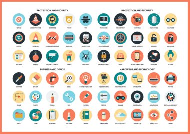 İş simgeleri iş için ayarlandı