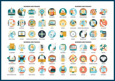 İş simgeleri iş için ayarlandı