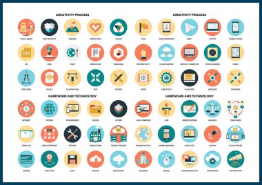 İş simgeleri iş için ayarlandı