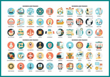 İş simgeleri iş için ayarlandı