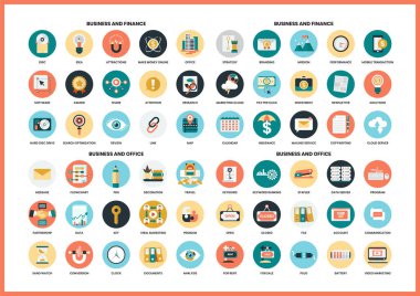 İş simgeleri iş için ayarlandı