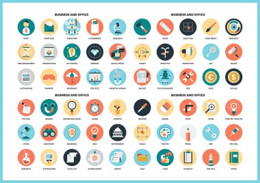 İş simgeleri iş için ayarlandı