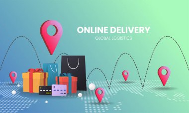 Sancak, poster, broşür için çevrimiçi alışveriş vektörü