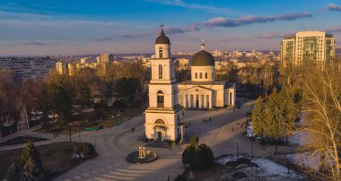 Chisinau, Moldova, 2019. Katedral Ortodoks Kilisesi