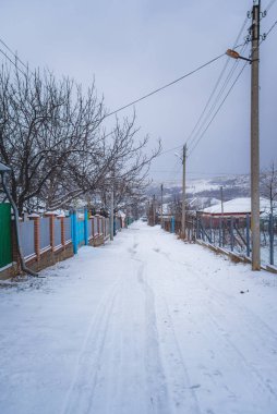 Kırsal manzara kış