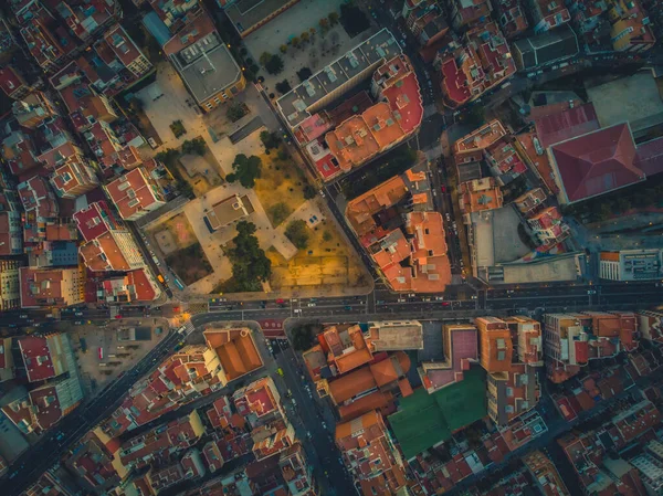 Barcelona skyline panorama por la noche, España, 2019 Imagen De Stock