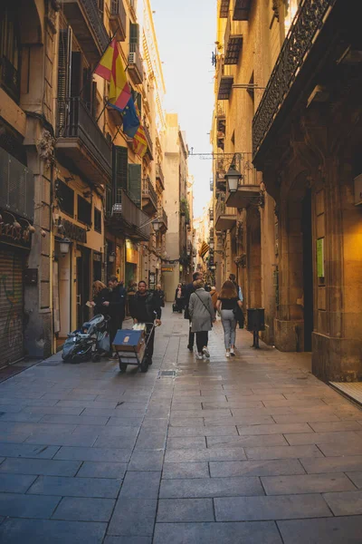 Distrito gótico de Barcelona, Espanha 2019 — Fotografia de Stock