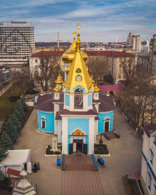 Ciuflea Manastırı Sf. Teodor Tiron, Chisinau, Moldova, 2020. Güzel hava manzarası