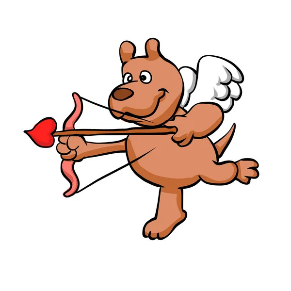 Cartoon Angel Hund Illustration — Stockfoto