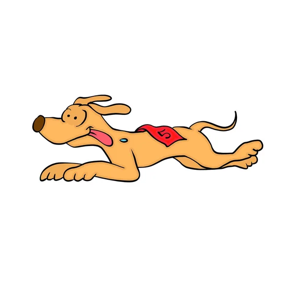 Cartoon Hond Ras Illustratie — Stockfoto