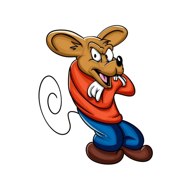 Rat Muis Cartoon Afbeelding — Stockfoto
