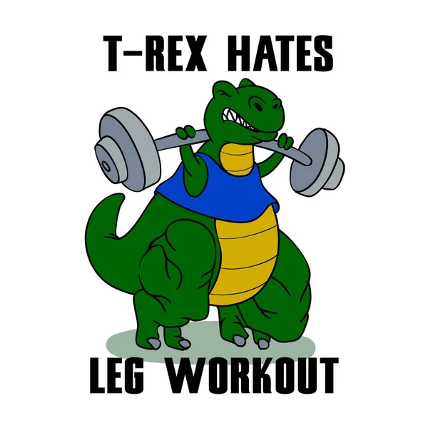 Rex Hates Leg Workout — Stock Photo, Image