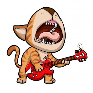 Heavy metal kedi - komik kedi