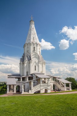Rusya, Moskova. Kolomna parkta Ascension Kilisesi. 26 Mayıs 2016.