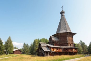 Rusya, Arkhangelsk. Ahşap mimarisi 