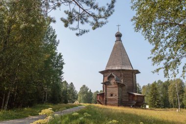 Rusya, Arkhangelsk. Ahşap mimarisi 