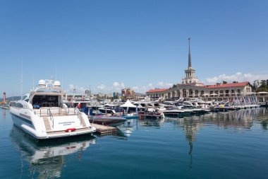 Rusya, Sochi. Yat ve tekne Port 