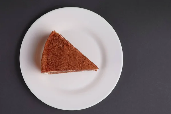 Vista superior de pastel de galletas de chocolate — Foto de Stock