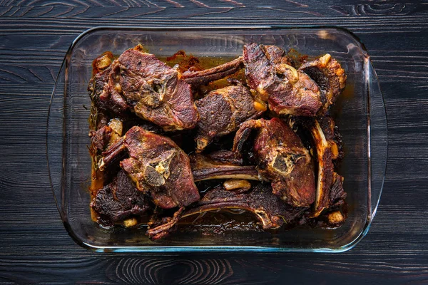 Carne de cordero al horno —  Fotos de Stock