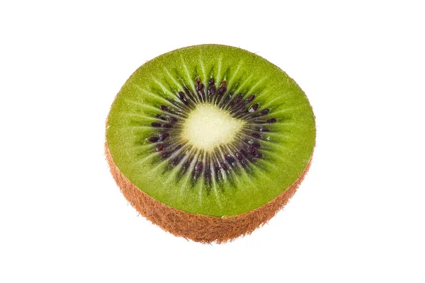 Vista Superior Kiwi Fresco Aislado Sobre Fondo Blanco — Foto de Stock